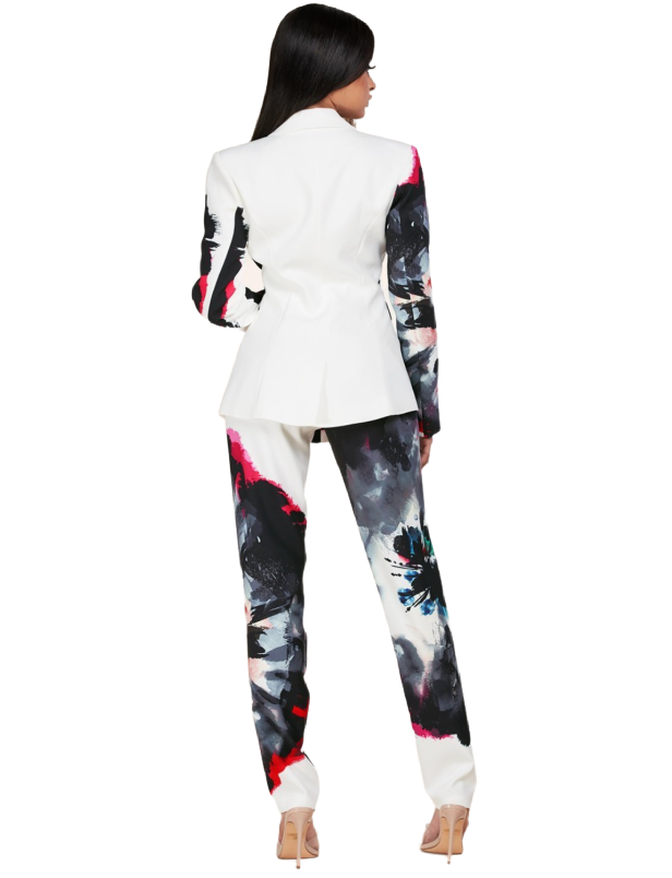 Villa Blvd Abstract Origin Blazer + Pants Set