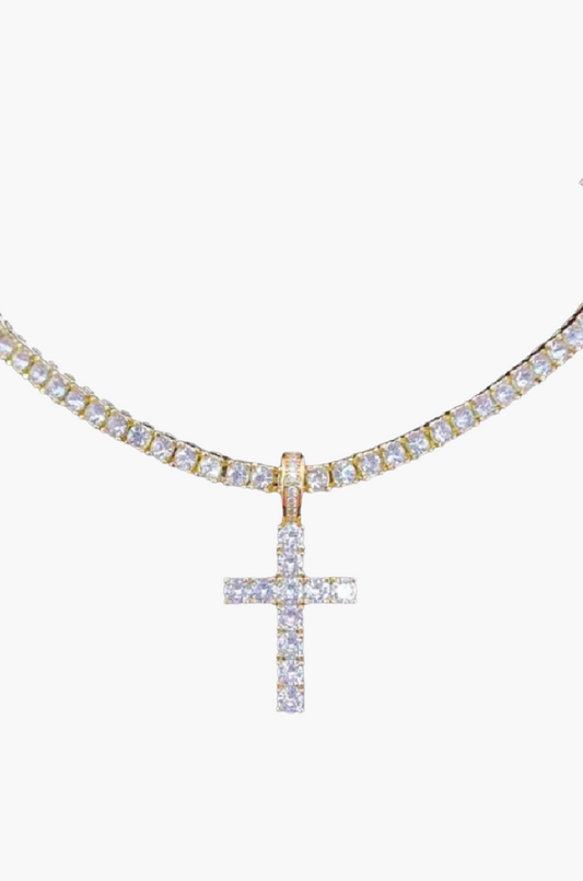 Villa Blvd Cross Pendant Necklace ☛ Multiple Colors Available ☚