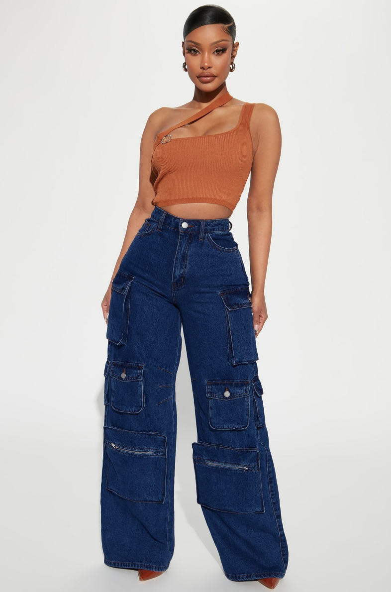 Villa Blvd XL Cargo Denim Jeans ☛ Multiple Colors Available ☚