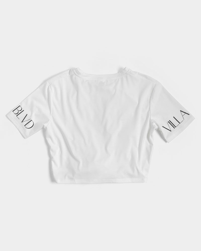 Villa Blvd Signature Twist-Front Cropped Tee