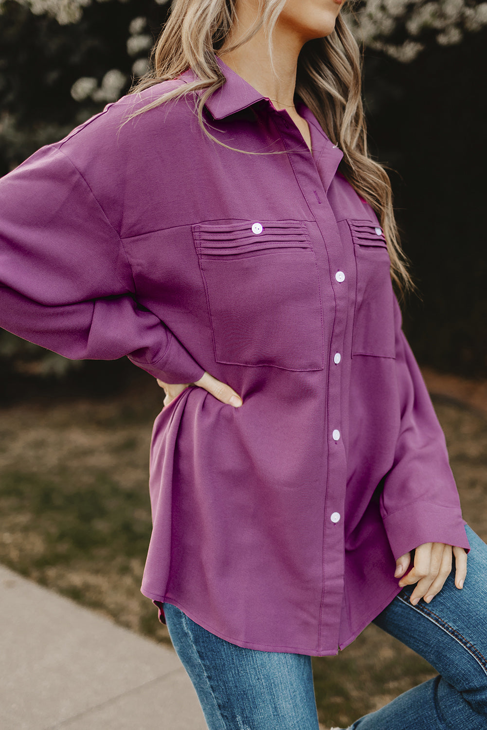 Villa Blvd Button-Up Roll Sleeve Shirt ☛ Multiple Colors Available ☚