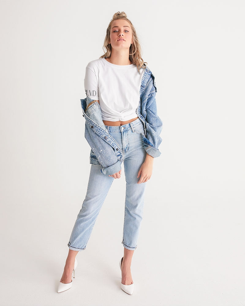 Villa Blvd Signature Twist-Front Cropped Tee