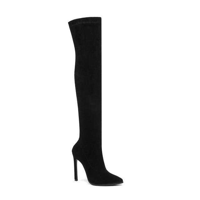 Villa Blvd Over The Knee Stretch Boots ☛ Multiple Colors Available ☚